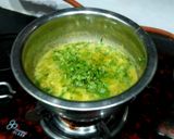 A picture of step 2 of Dal Palak Khichdi.