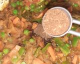 A picture of step 4 of Shahi kofta Biryani 😊.