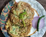 A picture of step 7 of Masala Omelette.