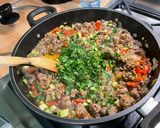 Une image de l'étape 18 de Parmentier de panais au bœuf, tomates et courgette.