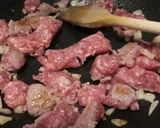 A picture of step 2 of Bangers n mash with a twist.