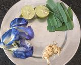 लेमन ग्रास ब्लू पी टी (Lemongrass Blue Pea Tea) रेसिपी चरण 1 फोटो