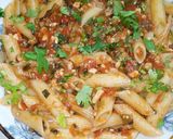 A picture of step 9 of Masala Penne.