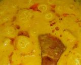 A picture of step 10 of Moong dal kadhi and no frying pakori.