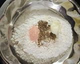 A picture of step 1 of Tasty khasta Nimki mathari with masala tea.