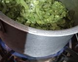 A picture of step 1 of Palak Peanut Chaman.