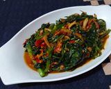 Foto langkah ke 4 dari resep Kangkung Teri Belacan Mommylicious.