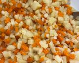 A picture of step 3 of Vegetarian Salad Olivye.