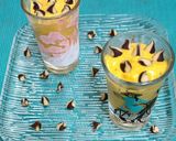 A picture of step 3 of Choco Chips Mango Shrikhand Shots.