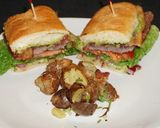 Foto del paso 7 de la receta: Sándwich de churrasco con palta y tocino
