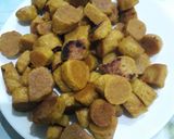 A picture of step 8 of Mustard gravy vali gatte ki sabji with chapati.