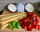 A picture of step 1 of Pasta alla Norma.