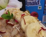 A picture of step 4 of ब्रेकफास्ट ओट्स पॉरिज (Breakfast oats porridge recipe in Hindi).