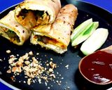 A picture of step 5 of Walnut egg wrap.