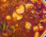 A picture of step 8 of Spicy Soft Tofu Stew with meat (Gogi sudubu jjiage).