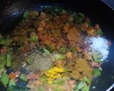A picture of step 3 of Soya chunks fry.