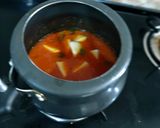 A picture of step 3 of Drumstick Potato Curry Sindhi Style.