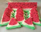 Foto langkah ke 6 dari resep Bolu Kukus Semangka.