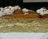 Foto del paso 5 de la receta: Tarta tocino de cielo nata y crocantis