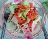 รูปขั้นตอนการทำที่ 4 ของ ลาบปูอัดเห็ดเข็ม