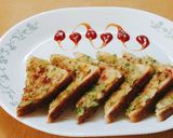 A picture of step 3 of Rava Toast.