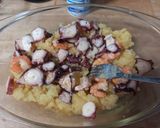 Foto del paso 7 de la receta 190. Puré de patata con langostinos y pulpo