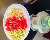 A picture of step 1 of Water melon, orange & apple juice🍉🍎🍊.