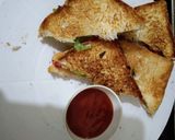 A picture of step 3 of Cheese sandwich.