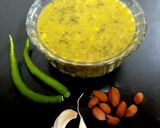 A picture of step 3 of Gargatta Bhaji (Maharashtrian recipe).