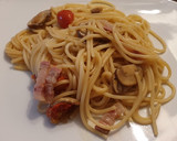 Foto del paso 7 de la receta: Spaghetti con Panceta y Portobello