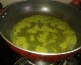 A picture of step 1 of Curd and spinach soup.