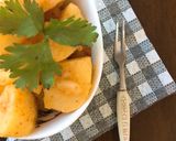 A picture of step 5 of Chatpata Potatoes.