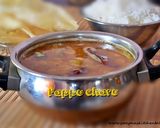 A picture of step 12 of Pappu Charu (pressure cooker method).
