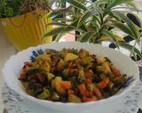 A picture of step 5 of Stir fried mix vegetables.