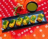 A picture of step 3 of Besan (Khandvi).