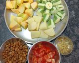 A picture of step 1 of Kumro Potoler Chokka (Bengali Style veg sabzi).