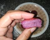 Foto langkah ke 5 dari resep Bola-bola donat ubi ungu gluten free (●'▽'●)ゝ.