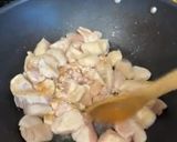 A picture of step 2 of Sotanghon Guisado.