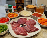 Foto del paso 1 de la receta: Carrilleras ibéricas en salsa de boniato y pimientos