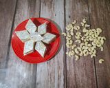 A picture of step 3 of Kaju katli.