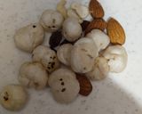 A picture of step 1 of Makhane and Dry fruit savayen.