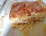Egyszerű sajtos-sonkás-krumplis egytálétel recept fázis 4 fotója