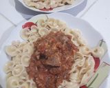 Foto del paso 3 de la receta: Peceto en salsa con fideos moñitos