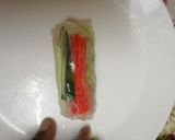 Gambar langkah 5 resipi Vietnam Roll.