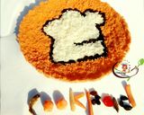 A picture of step 6 of Vegetable Cookpad logo.