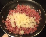 A picture of step 3 of Corned Beef Hash with Eggs Over Easy.
