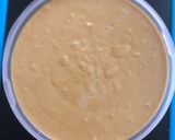 A picture of step 5 of Mango with coffee ice cream.