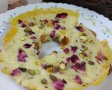 A picture of step 3 of Malai Ghevar.