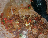 A picture of step 5 of Chilli beef.