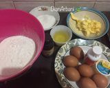 Foto langkah ke 1 dari resep BOLU MARMER MAWAR/ Rose Marble Cake🌹 Resep Pak Sahak 🍃 (6 Telur Loyang 22 Cm).